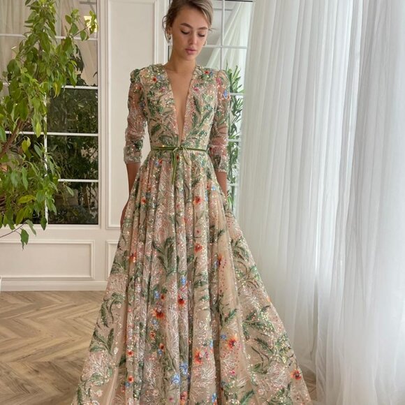 Teuta Matoshi Dresses & Skirts - Teuta Matoshi Whispering Forrest Gown